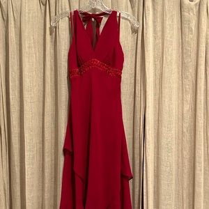 Red BCBG halter dress Size 6